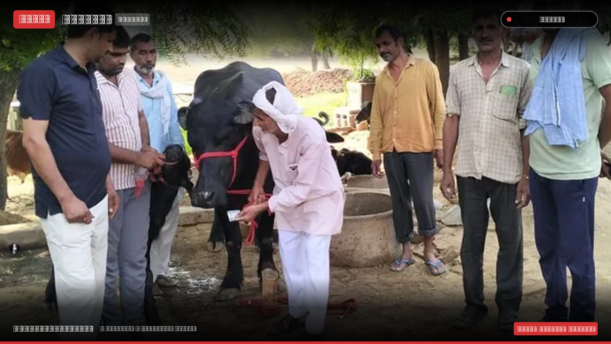 भिवानी के जुई बिचली में 7.11 लाख में बिकी मुर्रा नस्ल की झोटी, पहले ब्यांत में 18.5 किलो दूध का बनाया रिकॉर्ड